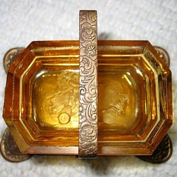 HOFFMAN OPEN SALTS CARRYING TRAY. - Art Deco
