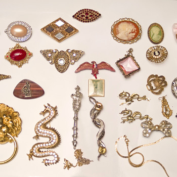 small box marked  "pins 1900-1928" WOW