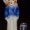 Large chalkware girl, 1940's