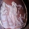 Shell cameo of love?  or a wedding?