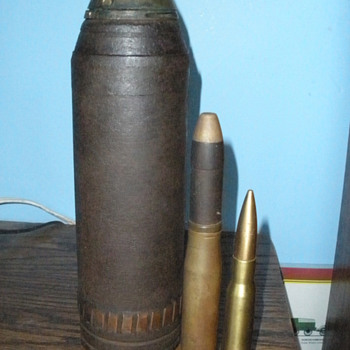WWI era Skovill Model 1907 M Schrapnel Round. Fired!  - Military and Wartime