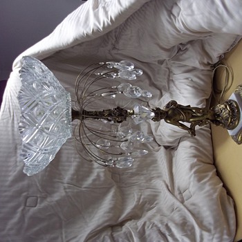 Vintage Cherub Lamp - Lamps