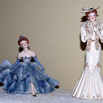 FLORENCE CERAMIC FIGURINES -- PORTRAIT & RUTH - Figurines