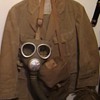 WW II Imperial  Japanese Marine Tunic and Gas Mask with Carrying Case