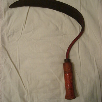 Red Handle Sickle Hand Tool Hand Made In Austria - Tools and Hardware