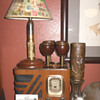 Trench Art Lamp and Glasses
