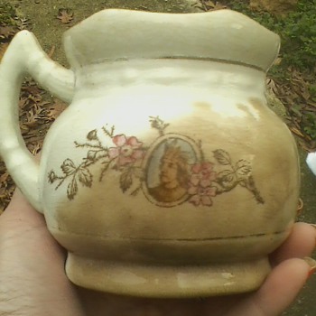 Unmarked Creamer(?) w/Indian head