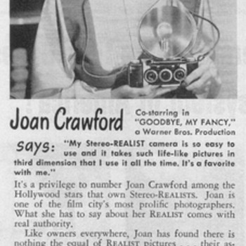1951 - Realist Stereo Camera Advertisements