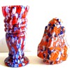 CZECH SPATTER GLASS: GLOSSY, SATIN,MOSAIC. CASED