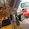 The "Elvis" or Shure 55sw Mic/with cord and stand