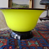 STEUBEN JADE YELLOW WITH APPLIED COBALT