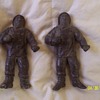 6" FISHERMAN FIGURINES, VERY OLD