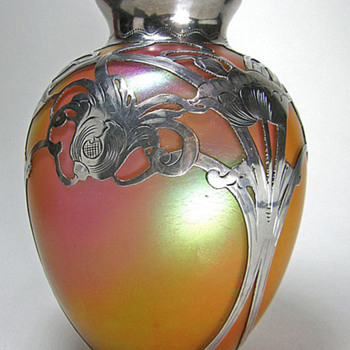 Wondering who made this Bohemian vase? Silver by La Pierre. - Art Glass
