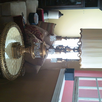 Ultra opulent lamp and companion table - Lamps