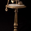 New brass and marble phone table
