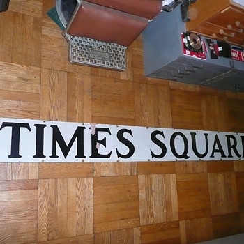 Vintage New York City Times Square Subway Sign