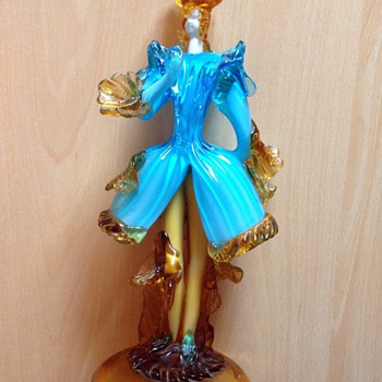 BEAUTIFUL HARLEQUIN FIGURE BY GLASSMASTER G. TOFFOLO OF MURANO - Art Glass