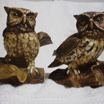 Ceramic Owl Figurines - Animals