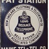 Maine Tel. & Tel. Co. Pay Station Sign