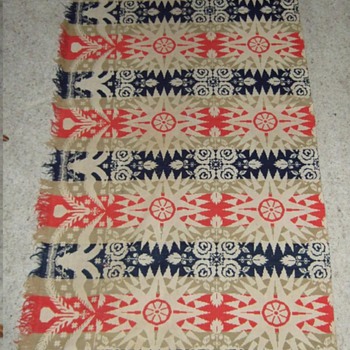 1853 Ardner Blanket made by jacquard - Rugs and Textiles
