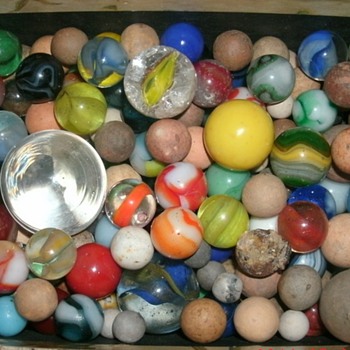 Assorted Marbles from Digging 