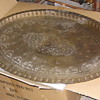 41" Brass Tray made in Hong Kong