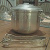 Orman Family Hammered Aluminum Ice Bucket & Tongs