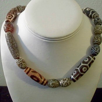 Feng Shui Tibetan Dzi Stone Necklace - Asian