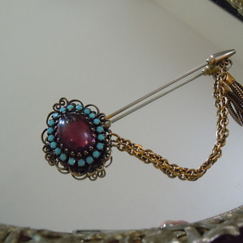 Hobe Pin, Copper with Tassel...1950's or 60's?