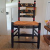 antique painted chair....