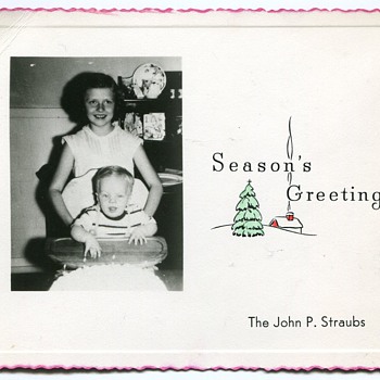 Early Fifties Christmas Photocards...... - Photographs