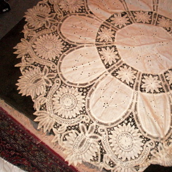 Vintage cotton tablecloth - Rugs and Textiles