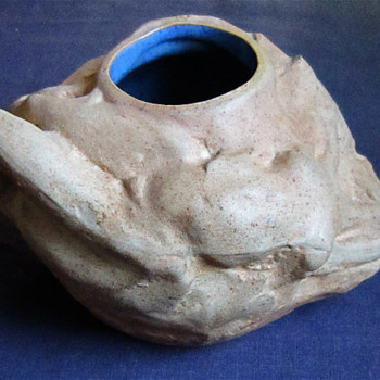 Art Nouveau Nude Pottery Vase