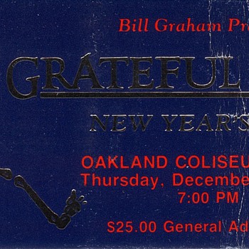Grateful Dead Ticket Oakland Coliseum 1987 - Music