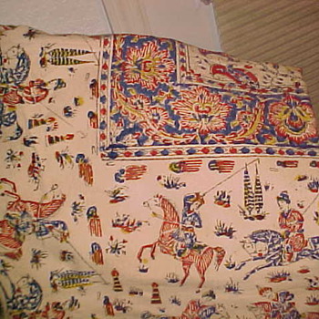 TEBETIAN OR ? LINEN TABLE CLOTH 80X100 - Kitchen