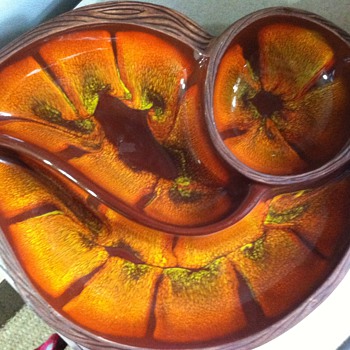 Vintage Chip and Dip Dish