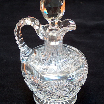 Signed Hawkes Brilliant Cut Cruet