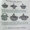 1893 C.M. Linington Catalog Advertisment of Imported Baskets