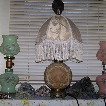Consilidated /Phoenix glass lamp Possibly Pittsburgh Maybe Fenton?? - Lamps