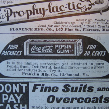 Coca-Cola Pepsin Gum Ad