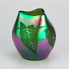 Loetz Acid Cut Back Cameo in creta Silberiris Prod. # 2/594
