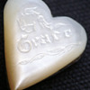 Shell Engraved Mourning ? Heart or other Victorian jewelry piece?