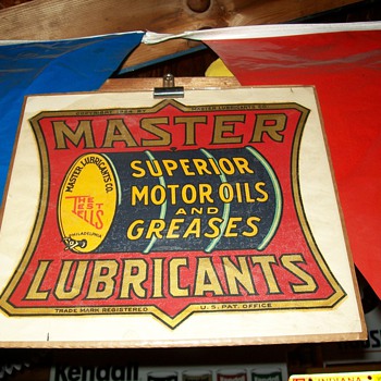 Gas and oil signs and a decal!