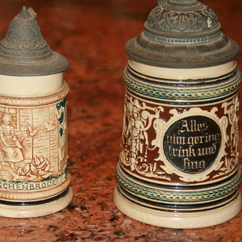Antique German Beer Steins  - Breweriana