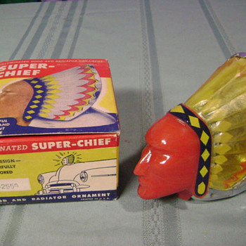 Super Chief Illuminated Hood Ornament With Box 