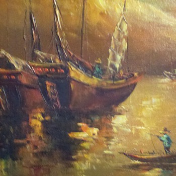 L. Wong Junk boats original