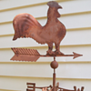 Early Weathervane in Original Salmon Paint Collection Jim Linderman