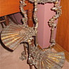 Antique Ornante 3 tier fan table.