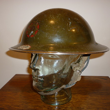 British WWII National Fire Service steel helmet - Military and Wartime