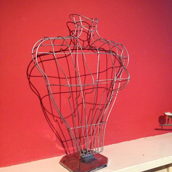  j.c king London. old Mannequin cage for women's tops  